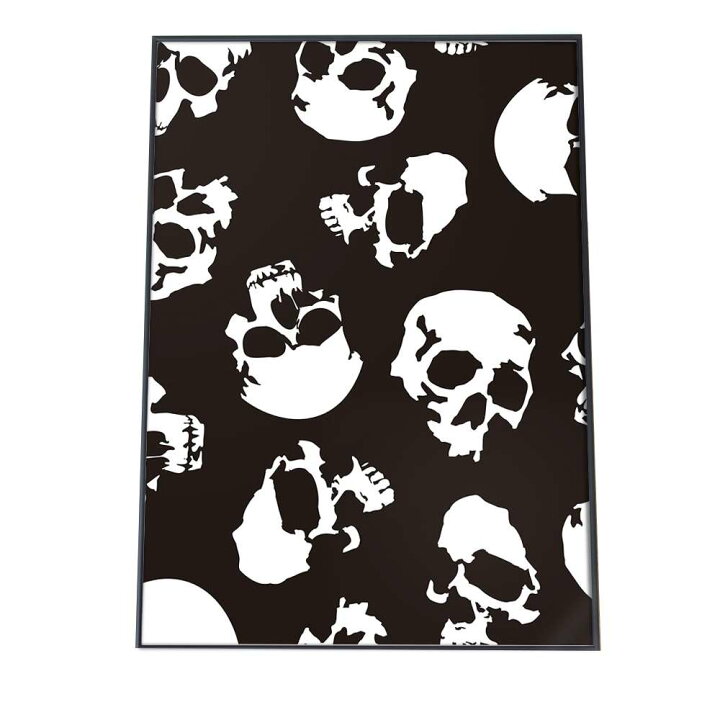 楽天市場 ポスター サイズ 約21x30cm 選べる用紙 大きさ インテリア おしゃれ ファッション ポスター フォト アート モダン シンプル お洒落 骸骨 ドクロ スカル ペイント 白 黒 ホラー ヴィンテージ レトロ モノトーン かっこいい 男前 インテリア ファッション