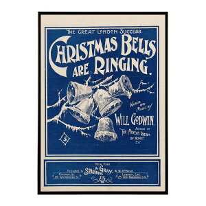 Christmas_bells_are_ringing 超レトロポスター デジタルリマスター 復刻 クラシック 古典 古き良き インテリア おしゃれ プリントポスター フォト オシャレ アート モダン シンプル お洒落 特大 大
