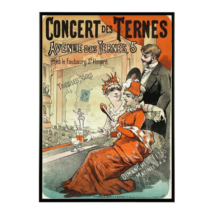 楽天市場】Concert_Des_Ternes 超レトロポスター デジタルリマスター 