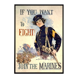 If you want to fight! Join the Marines���Â��|�X�^�[ ���� �f�W�^�����}�X�^�[ �ÓT �A���e�B�[�N ���� ���a �吳 ���j �C���e���A ������� �v�����g�|�X�^�[ �t�H�g �I�V���� �A�[�g ���_���ybn-poste