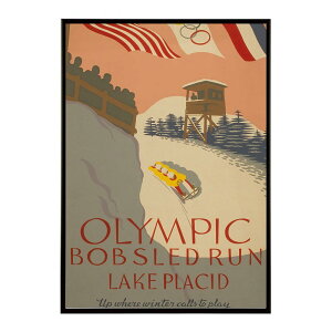 Olympic_bobsled_run_Lake_Placid_Up_where_winter_calls_to_play���Â��|�X�^�[ ���� �f�W�^�����}�X�^�[ �ÓT �A���e�B�[�N ���� ���a �吳 ���j �C���e���A ������� �v�����g�|�X�^�[ �t�H�g �I�V���� �A�[