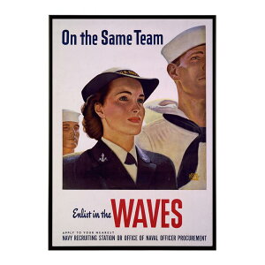 On_the_same_team_enlist_in_the_WavesÂ|X^[  fW^}X^[ ÓT AeB[N  a 吳 j CeA  vg|X^[ tHg IV A[g _ybn-poster-