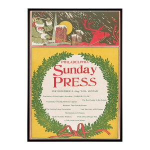 Philadelphia Sunday Press; December 8th���Â��|�X�^�[ ���� �f�W�^�����}�X�^�[ �ÓT �A���e�B�[�N ���� ���a �吳 ���j �C���e���A ������� �v�����g�|�X�^�[ �t�H�g �I�V���� �A�[�g ���_���ybn-post