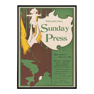 Philadelphia_Sunday_Press;_Jan._5���Â��|�X�^�[ ���� �f�W�^�����}�X�^�[ �ÓT �A���e�B�[�N ���� ���a �吳 ���j �C���e���A ������� �v�����g�|�X�^�[ �t�H�g �I�V���� �A�[�g ���_���ybn-poster-140