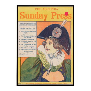 Philadelphia_Sunday_Press;_June_2nd���Â��|�X�^�[ ���� �f�W�^�����}�X�^�[ �ÓT �A���e�B�[�N ���� ���a �吳 ���j �C���e���A ������� �v�����g�|�X�^�[ �t�H�g �I�V���� �A�[�g ���_���ybn-poster-1