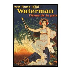 Porte_plume_�eIdeal�f_Waterman_l�farme_de_la_paix���Â��|�X�^�[ ���� �f�W�^�����}�X�^�[ �ÓT �A���e�B�[�N ���� ���a �吳 ���j �C���e���A ������� �v�����g�|�X�^�[ �t�H�g �I�V���� �A�[�g ���_