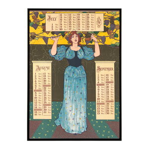 Poster_calendar_for897._July_August__September���Â��|�X�^�[ ���� �f�W�^�����}�X�^�[ �ÓT �A���e�B�[�N ���� ���a �吳 ���j �C���e���A ������� �v�����g�|�X�^�[ �t�H�g �I�V���� �A�[�g ���_���y