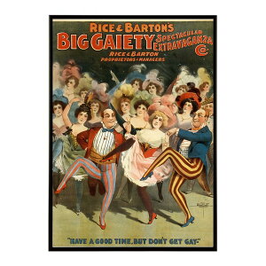 Rice_and_Barton�fs_Big_Gaiety_Spectacular_Extravaganza_Co.���Â��|�X�^�[ ���� �f�W�^�����}�X�^�[ �ÓT �A���e�B�[�N ���� ���a �吳 ���j �C���e���A ������� �v�����g�|�X�^�[ �t�H�g �I�V���� �A�[�g