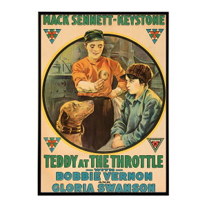 Teddy_at_the_Throttle���Â��|�X�^�[ ���� �f�W�^�����}�X�^�[ �ÓT �A���e�B�[�N ���� ���a �吳 ���j �C���e���A ������� �v�����g�|�X�^�[ �t�H�g �I�V���� �A�[�g ���_���ybn-poster-1568�z