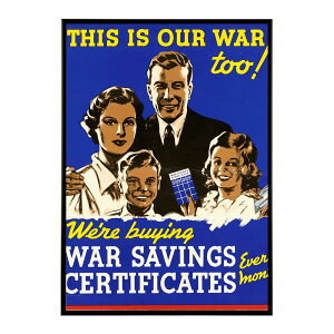 This_is_Our_War_Too!_We�fre_Buying_War_Savings_Certificates_Every_Month���Â��|�X�^�[ ���� �f�W�^�����}�X�^�[ �ÓT �A���e�B�[�N ���� ���a �吳 ���j �C���e���A ������� �v�����g�|�X�^�[ �t�H�g �I�V��