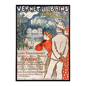 Vernet-Les-Bains._Pyrenees-orientales���Â��|�X�^�[ ���� �f�W�^�����}�X�^�[ �ÓT �A���e�B�[�N ���� ���a �吳 ���j �C���e���A ������� �v�����g�|�X�^�[ �t�H�g �I�V���� �A�[�g ���_���ybn-poster