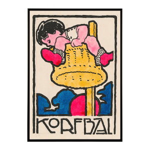 Vignet_`Korfbal�f���Â��|�X�^�[ ���� �f�W�^�����}�X�^�[ �ÓT �A���e�B�[�N ���� ���a �吳 ���j �C���e���A ������� �v�����g�|�X�^�[ �t�H�g �I�V���� �A�[�g ���_���ybn-poster-1753�z