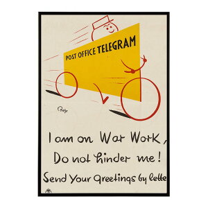 I_am_on_War_Work_Do_Not_Hinder_Me!_Send_Your_Greetings_by_Letter �����g�� �Â� ���E �|�X�^�[ �C���e���A �N���V�b�N �ÓT ���B���e�[�W �A���e�B�[�N �f�W�^�����}�X�^�[ ������� �v�����g�|�X�^�[ �t�H