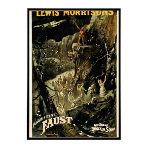 Lewis Morrison�fs magnificent Faust �����g�� �Â� ���E �|�X�^�[ �C���e���A �N���V�b�N �ÓT ���B���e�[�W �A���e�B�[�N �f�W�^�����}�X�^�[ ������� �v�����g�|�X�^�[ �t�H�g �I�V���� �A�[�g ��