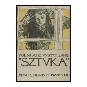 Polnische Ausstellung �eSztuka�f ? Plakat wystawy Towarzystwa Artystow Polskich �eSztuka�f w Wiedniu 1908 (Hagenbund) �����g�� �Â� ���E �|�X�^�[ �C���e���A �N���V�b�N �ÓT ���B���e�[�W �A���e�B�[�N �f�W�^����