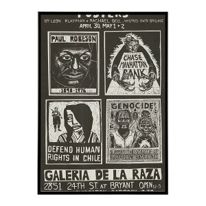 Leon Klayman and Rachael Bell �����|�X�^�[ Galeria de la Raza 1976 �W����L�� �l�̎Љ�h�}�� �����̐l���ŉ� �O���t�B�b�N�j �ybn-poster-2075�z