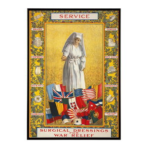 Service_?_Surgical_dressings_for_war_relief �����g�� �Â� ���E �|�X�^�[ �C���e���A �N���V�b�N �ÓT ���B���e�[�W �A���e�B�[�N �f�W�^�����}�X�^�[ ������� �v�����g�|�X�^�[ �t�H�g �I�V���� �A�[