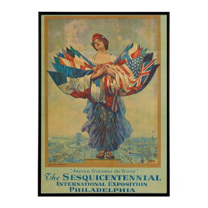 Sesquicentennial International Exposition �����g�� �Â� ���E �|�X�^�[ �C���e���A �N���V�b�N �ÓT ���B���e�[�W �A���e�B�[�N �f�W�^�����}�X�^�[ ������� �v�����g�|�X�^�[ �t�H�g �I�V���� �A�[