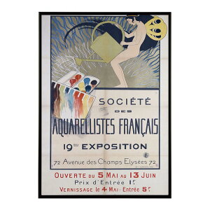 Societe Des Aquarellistes Francais 19eme Exposition �����g�� �Â� ���E �|�X�^�[ �C���e���A �N���V�b�N �ÓT ���B���e�[�W �A���e�B�[�N �f�W�^�����}�X�^�[ ������� �v�����g�|�X�^�[ �t�H�g �I�V��
