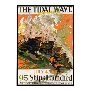 The tidal wave �����g�� �Â� ���E �|�X�^�[ �C���e���A �N���V�b�N �ÓT ���B���e�[�W �A���e�B�[�N �f�W�^�����}�X�^�[ ������� �v�����g�|�X�^�[ �t�H�g �I�V���� �A�[�g ���_�� �ybn-poster-22