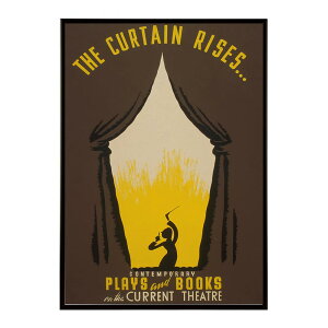 The_Curtain_Rises �����g�� �Â� ���E �|�X�^�[ �C���e���A �N���V�b�N �ÓT ���B���e�[�W �A���e�B�[�N �f�W�^�����}�X�^�[ ������� �v�����g�|�X�^�[ �t�H�g �I�V���� �A�[�g ���_�� �ybn-poster