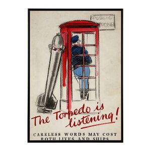 The_torpedo_is_listening!_Careless_words_may_cost_both_lives_and_ships �����g�� �Â� ���E �|�X�^�[ �C���e���A �N���V�b�N �ÓT ���B���e�[�W �A���e�B�[�N �f�W�^�����}�X�^�[ ������� �v�����g�|�X�^�[ 