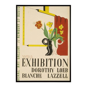 WPA_exhibition_of_Dorothy_Loeb_and_Blanche_Lazzell �����g�� �Â� ���E �|�X�^�[ �C���e���A �N���V�b�N �ÓT ���B���e�[�W �A���e�B�[�N �f�W�^�����}�X�^�[ ������� �v�����g�|�X�^�[ �t�H�g �I�V����