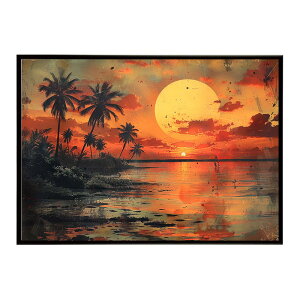 エモーショナルサーフ ヴィンテージ サーフ アンティーク 白黒 セピア ポスター インテリア おしゃれ フォト オシャレ アート モダン 海岸 ヤシの木 海 ビーチ 夏 サーフィン【lh-poster-5206】