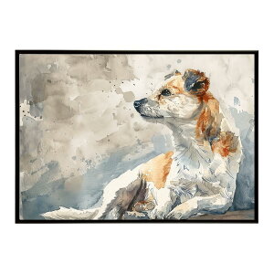 犬 ドッグ 愛犬 水彩画 イラスト ポスター 用紙とサイズが選べる インテリア おしゃれ 可愛い 絵画 プリントポスター フォト オシャレ アート モダン シンプル お洒落 特大 大きい【lh-poster-74