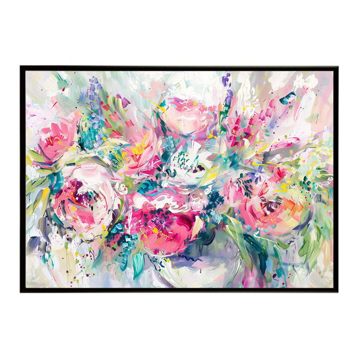 楽天市場】アーティスティックフラワー ポスター お花 絵画 アート 