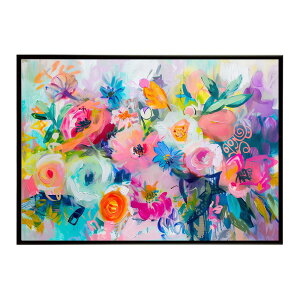 アーティスティックフラワー ポスター お花 絵画 アートフラワー ブーケ 油絵 水彩画 ペンキ 用紙とサイズが選べる インテリア おしゃれ プリントポスター フォト a0 a1 a2 a3 a4 b0 b1 b2 b3 b4 特