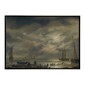 ĚÂG g|X^[ fW^}X^[A Moonlit Coastal Landscape With Fishermen In The Foreground CeA a0 a1 a2 a3 a4 b4 b0 b1 b2 b3i G ʉ  _ Vv ybn-post