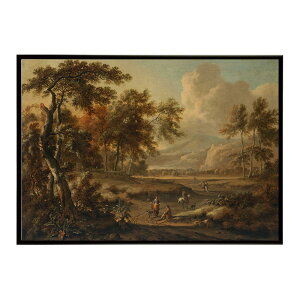 ĚÂG g|X^[ fW^}X^[An extensive landscape with figures on a path in the foreground CeA a0 a1 a2 a3 a4 b4 b0 b1 b2 b3i G ʉ  _ Vv ybn-p