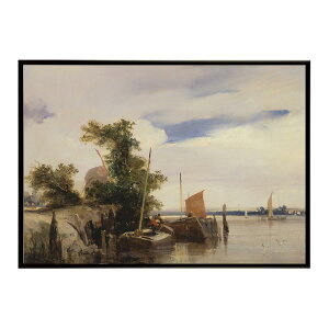 ���E�̌Â��G�� ���g���|�X�^�[ �f�W�^�����}�X�^�[Barges on a River �C���e���A a0 a1 a2 a3 a4 b4 b0 b1 b2 b3��i ���G ���ʉ� ������� ���_�� �V���v�� �������ybn-poster-2794�z
