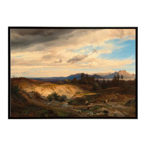 ĚÂG g|X^[ fW^}X^[Bavaria a Goat Shepherdess in a Vast Mountain Landscape with a View of the Heuberg near Brannenburg CeA i G ʉ  _ Vv 