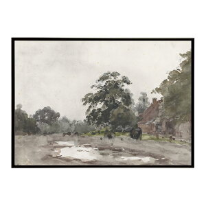 ĚÂG g|X^[ fW^}X^[Boerderij onder hoge bomen met water op de voorgrond CeA a0 a1 a2 a3 a4 b4 b0 b1 b2 b3i G ʉ  _ Vv ybn-poster-2890