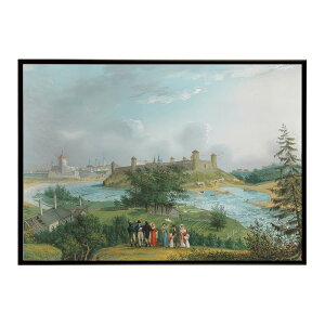 ���E�̌Â��G�� ���g���|�X�^�[ �f�W�^�����}�X�^�[Die Ruinen der Veste Jwangorod (Johannesstadt) nebst ein Teil von Narva von der Hohe von Joachimsthal herabgesehen �C���e���A ��i ���G ���ʉ� ������� ���_�� �V��