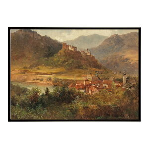 ���E�̌Â��G�� ���g���|�X�^�[ �f�W�^�����}�X�^�[Dorf mit Fluss und Burg �C���e���A a0 a1 a2 a3 a4 b4 b0 b1 b2 b3��i ���G ���ʉ� ������� ���_�� �V���v�� �������ybn-poster-3103�z