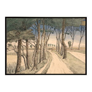 ĚÂG g|X^[ fW^}X^[Field landscape. In the foreground a road with trees CeA a0 a1 a2 a3 a4 b4 b0 b1 b2 b3i G ʉ  _ Vv ybn-poster-3193