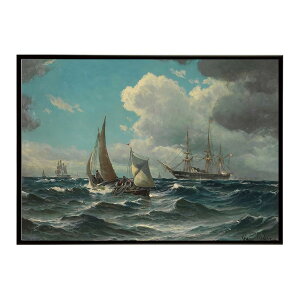 ĚÂG g|X^[ fW^}X^[Fischerboot und Dampfsegler auf bewegter See CeA a0 a1 a2 a3 a4 b4 b0 b1 b2 b3i G ʉ  _ Vv ybn-poster-3206z