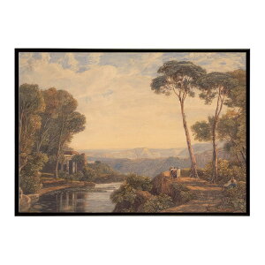���E�̌Â��G�� ���g���|�X�^�[ �f�W�^�����}�X�^�[Landscape with a Temple and Figures by a River �C���e���A a0 a1 a2 a3 a4 b4 b0 b1 b2 b3��i ���G ���ʉ� ������� ���_�� �V���v�� �������ybn-poster-3654�z
