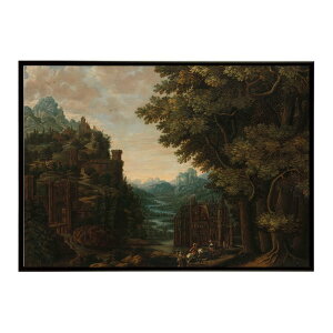 ĚÂG g|X^[ fW^}X^[Mountainous Landscape with River Valley and Castle CeA a0 a1 a2 a3 a4 b4 b0 b1 b2 b3i G ʉ  _ Vv ybn-poster-3898z