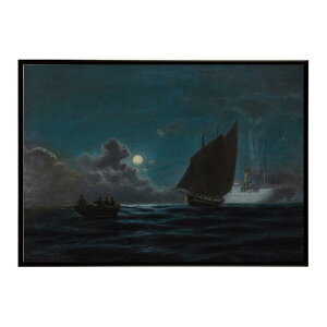���E�̌Â��G�� ���g���|�X�^�[ �f�W�^�����}�X�^�[Ships By Moonlight �C���e���A a0 a1 a2 a3 a4 b4 b0 b1 b2 b3��i ���G ���ʉ� ������� ���_�� �V���v�� �������ybn-poster-4285�z