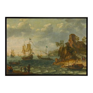 ĚÂG g|X^[ fW^}X^[Ships Moored Off A Rocky Coastline With Fishermen Unloading Their Catch CeA a0 a1 a2 a3 a4 b4 b0 b1 b2 b3i G ʉ  _ Vv 