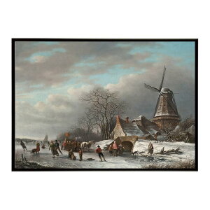 ĚÂG g|X^[ fW^}X^[Skaters on a Dutch waterway by a windmill CeA a0 a1 a2 a3 a4 b4 b0 b1 b2 b3i G ʉ  _ Vv ybn-poster-4297z