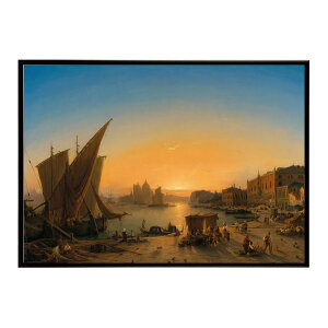 ���E�̌Â��G�� ���g���|�X�^�[ �f�W�^�����}�X�^�[Venice a View of the Bacino di San Marco from Riva degli Schiavoni with Palazzo Ducale on the Right Santa Maria della Salute in the Background �C���e���A ������� ���_�� �V