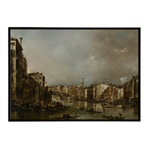 世界の古い絵画 レトロポスター デジタルリマスターView up the Grand Canal toward the Rialto インテリア a0 a1 a2 a3 a4 b4 b0 b1 b2 b3作品 油絵 水彩画 おしゃれ モダン シンプル お洒落【bn-poster-4884】