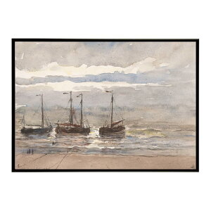 ĚÂG g|X^[ fW^}X^[Vissersschepen op het strand van Katwijk bij opkomende vloed CeA a0 a1 a2 a3 a4 b4 b0 b1 b2 b3i G ʉ  _ Vv ybn-post