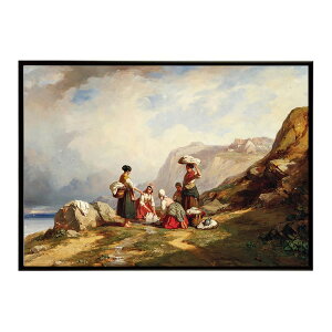 ���E�̌Â��G�� ���g���|�X�^�[ �f�W�^�����}�X�^�[Washerwomen at a mountain lake �C���e���A a0 a1 a2 a3 a4 b4 b0 b1 b2 b3��i ���G ���ʉ� ������� ���_�� �V���v�� �������ybn-poster-4930�z