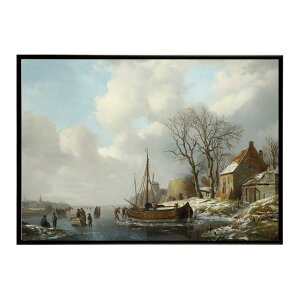 ĚÂG g|X^[ fW^}X^[Winter landscape with figures by a boat on a frozen waterway CeA a0 a1 a2 a3 a4 b4 b0 b1 b2 b3i G ʉ  _ Vv ybn-post